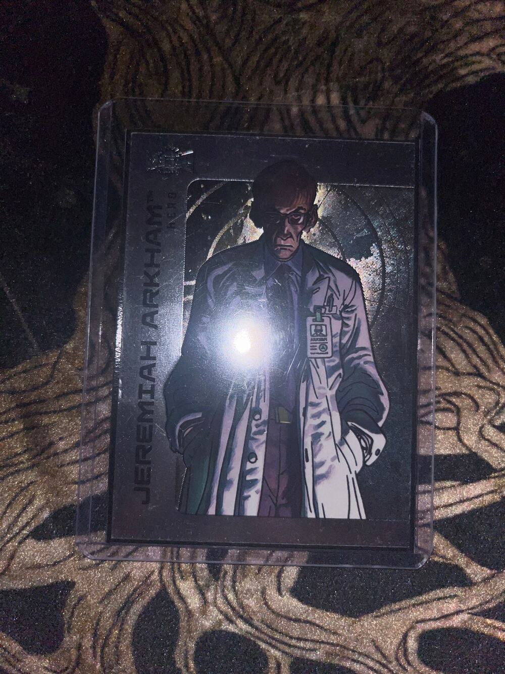 Jeremiah Arkham card from the SkyBox Metal Universe Batman trading card set.